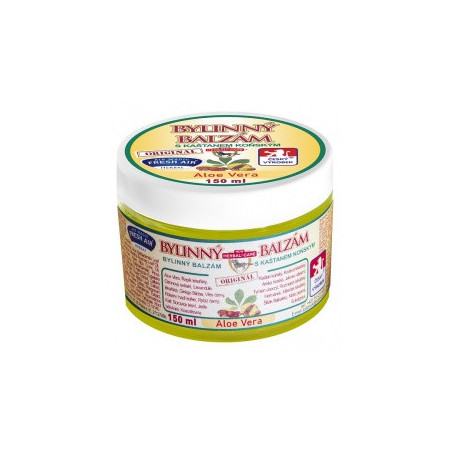 Bylinný balzam s gaštanom konským 150 ml s aloe vera