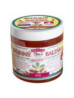 Bylinný balzám s kaštanom koňským 500 ml s chilli