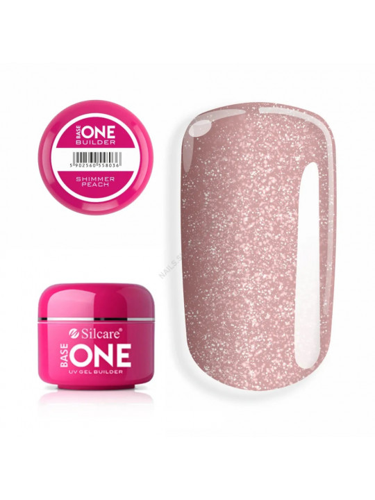 Gél na nechty - shimmer - peach- 50g