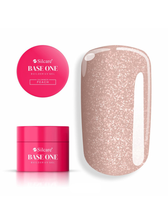 Gél na nechty - shimmer - peach- 50g