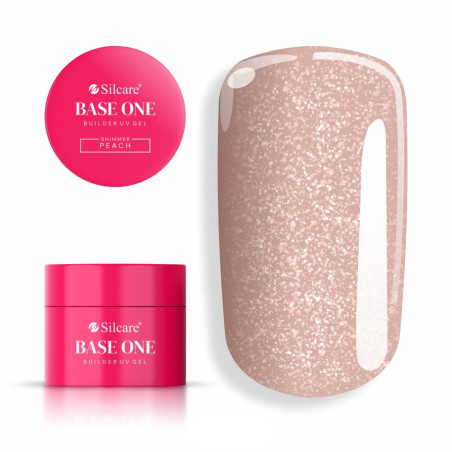 Gél na nechty - shimmer - peach- 50g