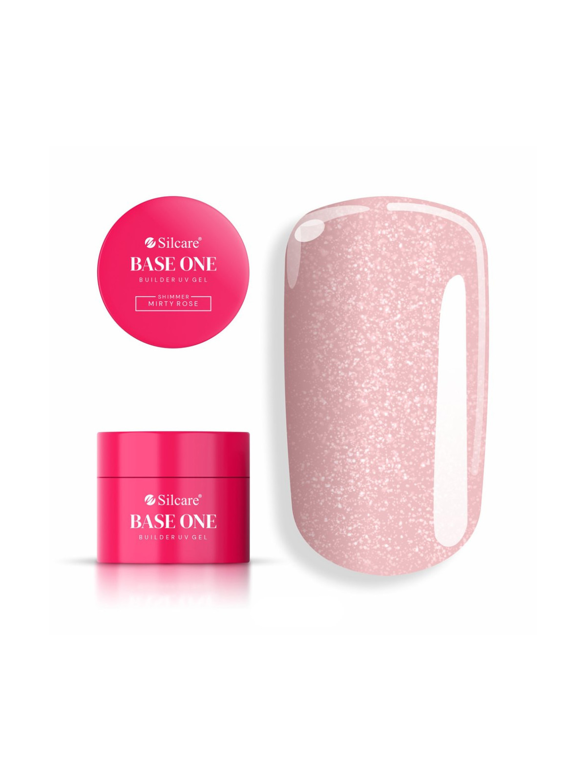 Gél na nechty - shimmer - misty rose- 50g