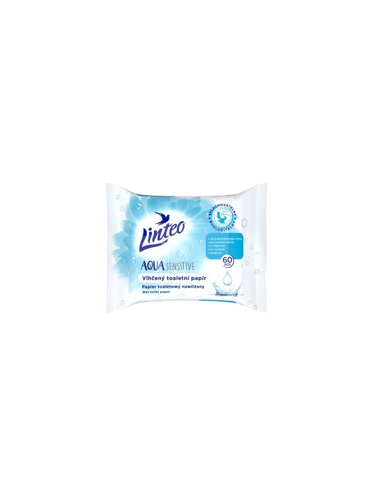 Vlhké útierky - wc - linteo aqua sensitive - 60ks