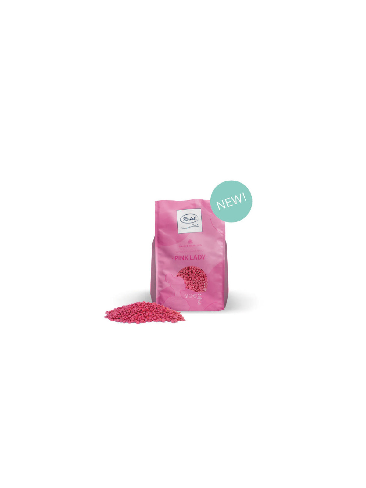 Depilačný vosk 1kg  - rosa pink lady