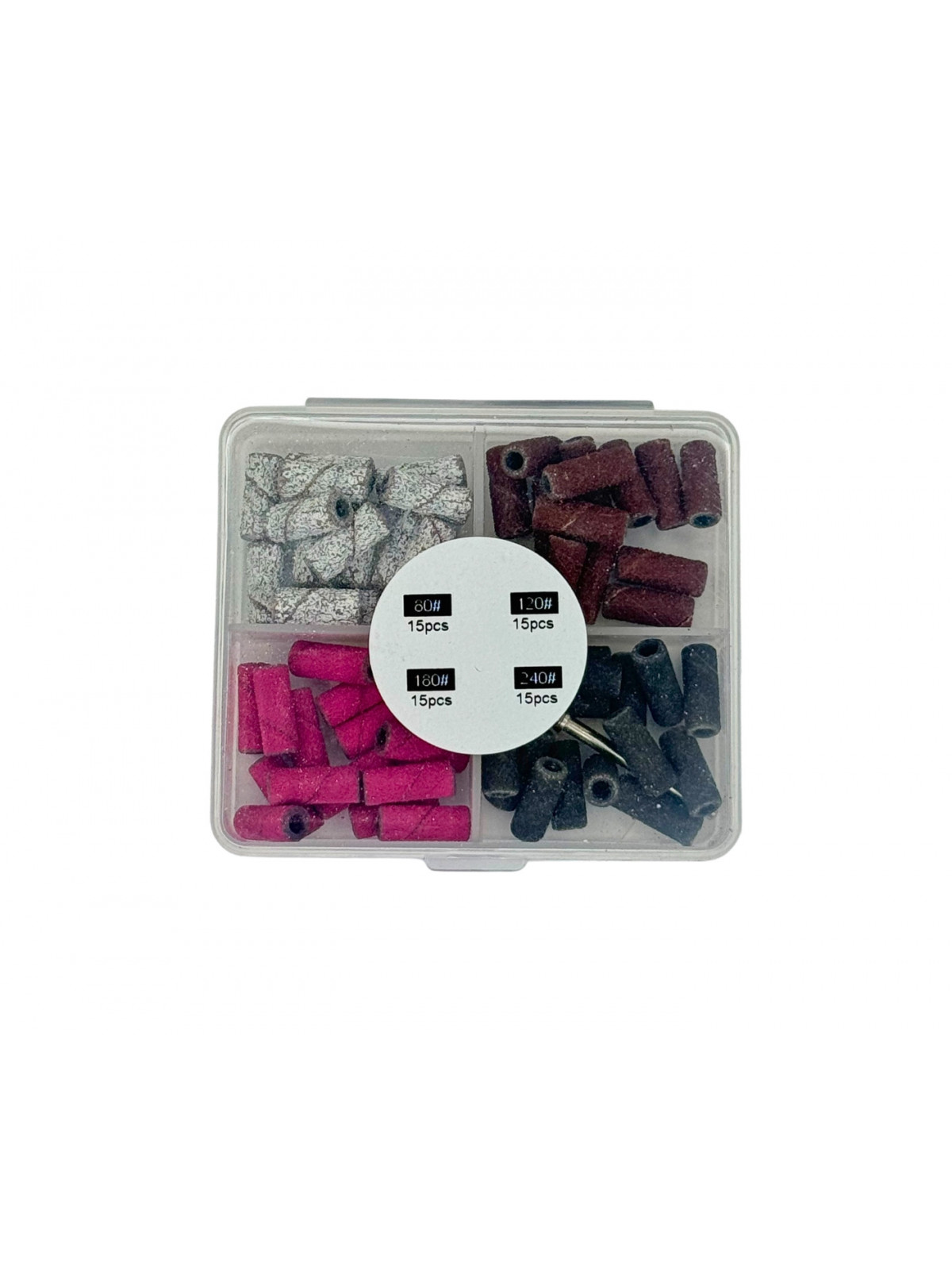 Kotúčiky mini do brúsky pieskové - 60pcs