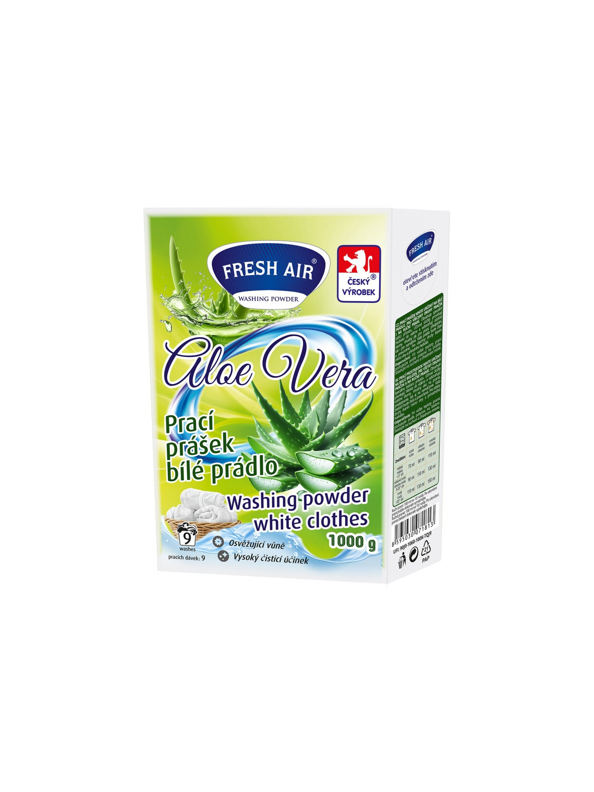 Prášok na pranie 1kg - aloe vera