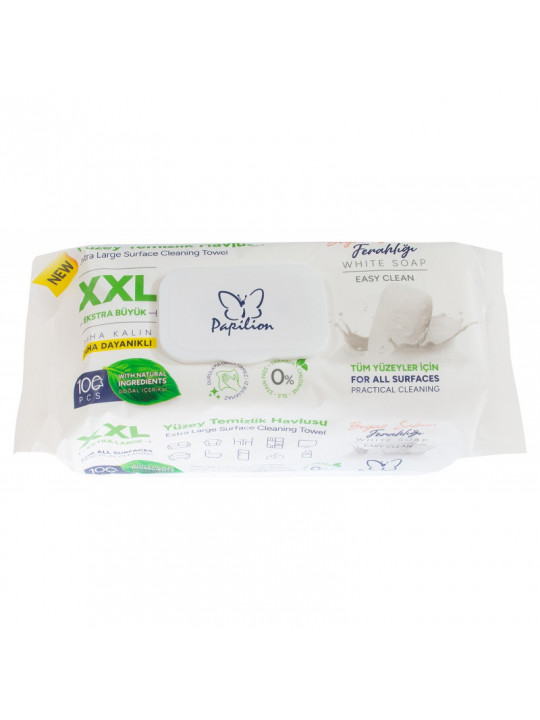 Viacúčelové čistiace útierky XXL white soap 100ks