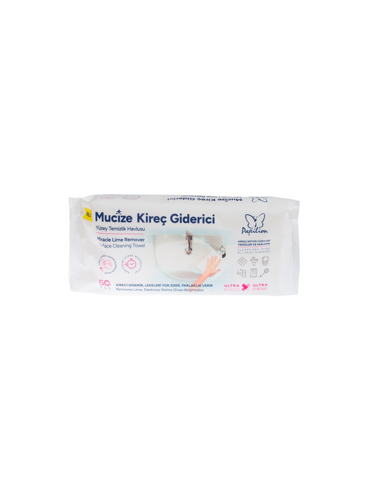Viacúčelové čistiace útierky ultra strong 50ks