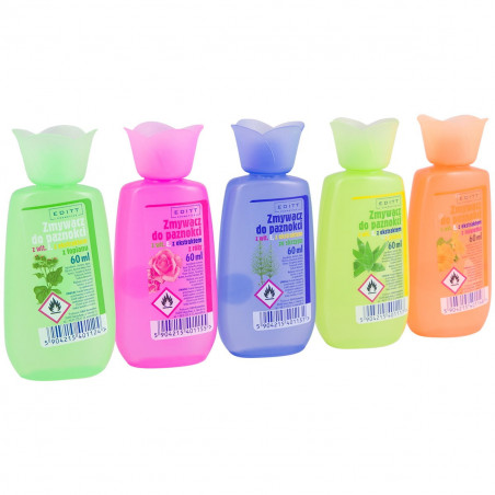 Acetonfreier Nagellackentferner "BLÜTE", 5 × 60 ml