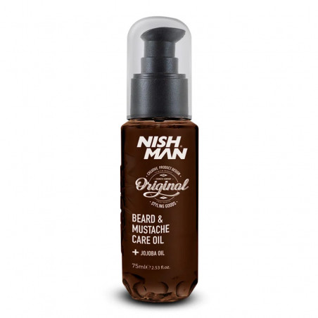NISH MAN BEARD & MOUSTACHE CARE OIL 75ML