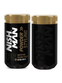 NISH MAN POWDER HAIR STYLING WAX ULTRA HOLD P5+ 20G