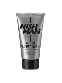 NISH MAN FACE PEEL OFF MASK SILVER 150ML