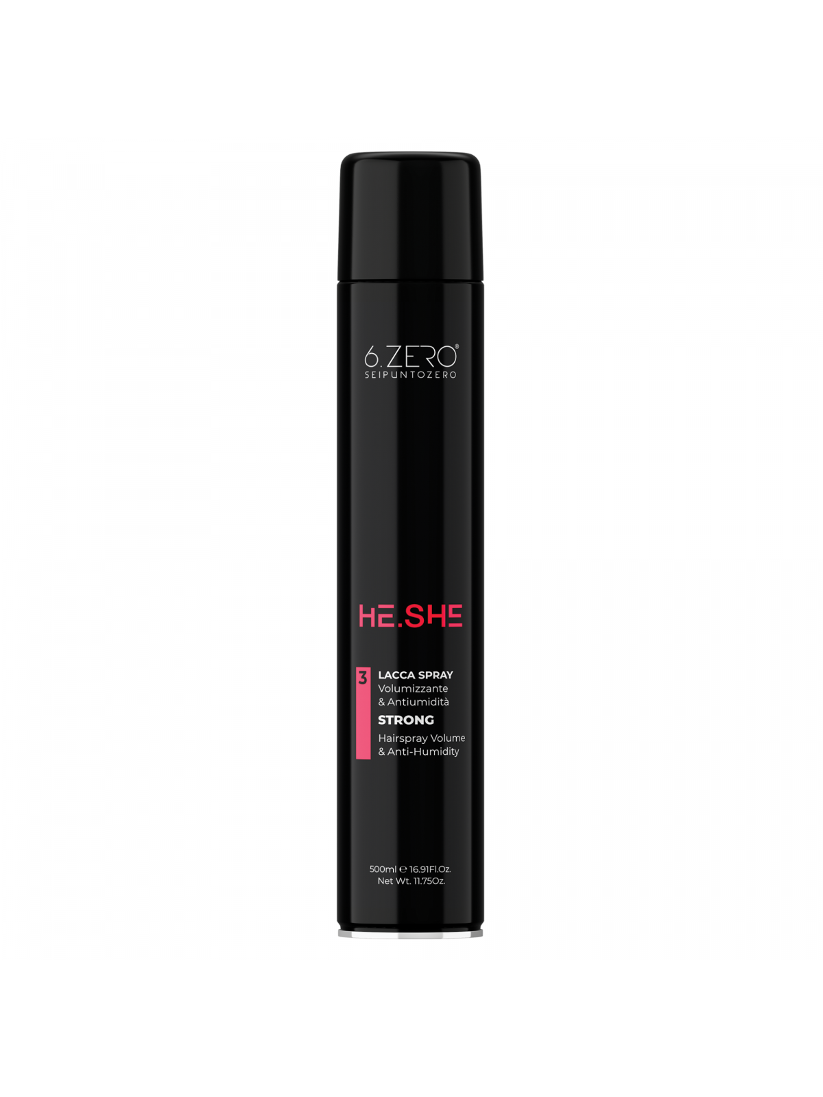 6.ZERO HE.SHE – VOLUMEN-HAARSPRAY MIT STARKEM HALT UND FEUCHTIGKEITSSCHUTZ