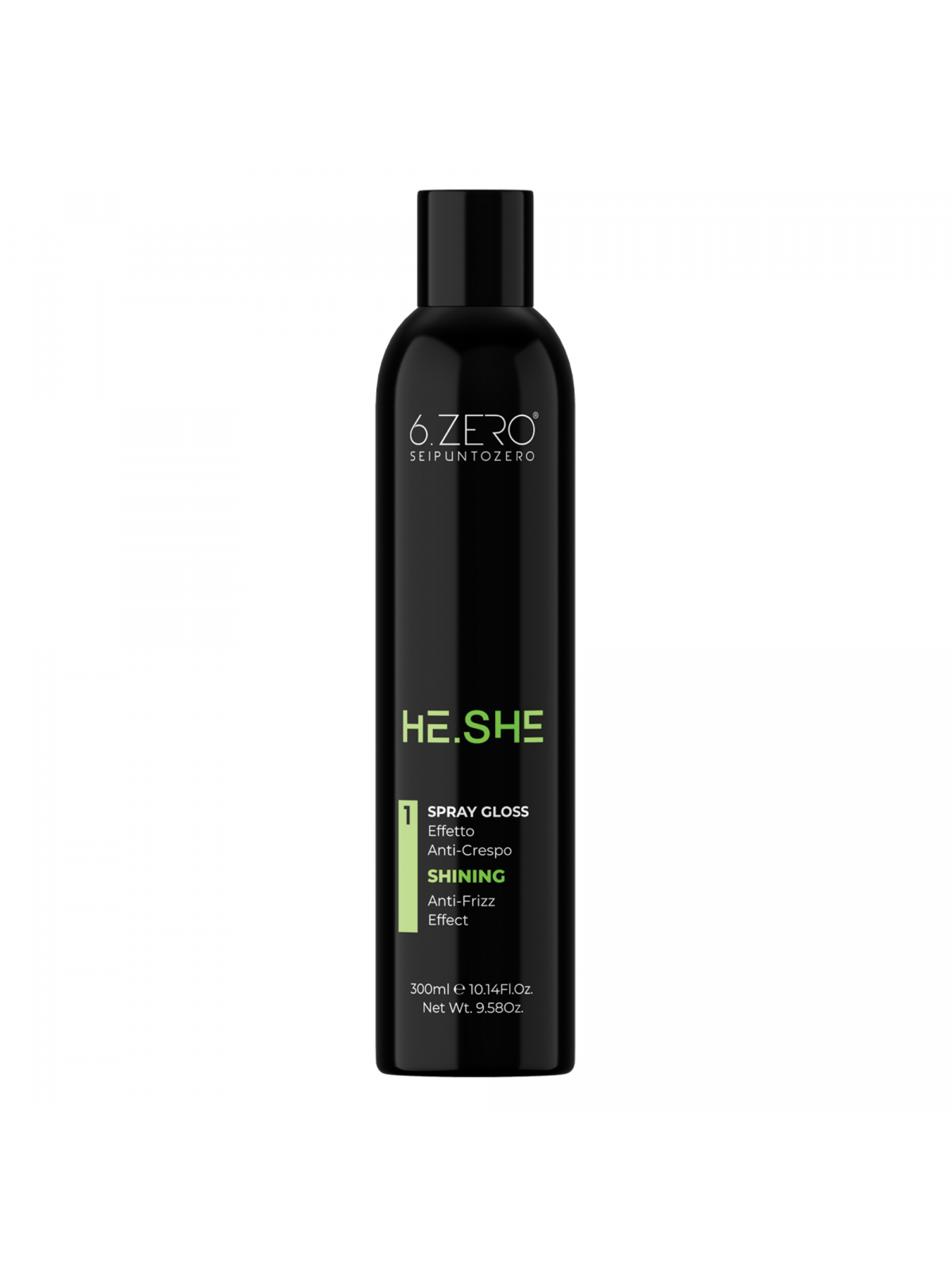 6.ZERO HE.SHE – ANTI-FRIZZ GLANZ-SPRAY