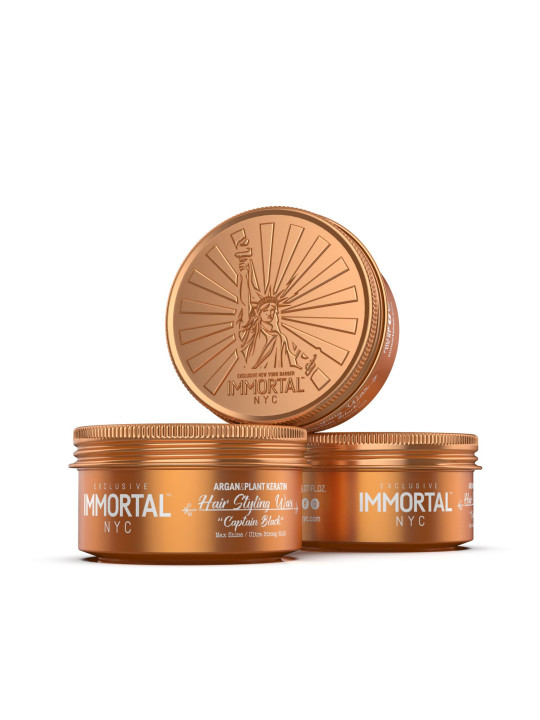 IMMORTAL NYC – Hair Styling Wax Captain Black 150 ml