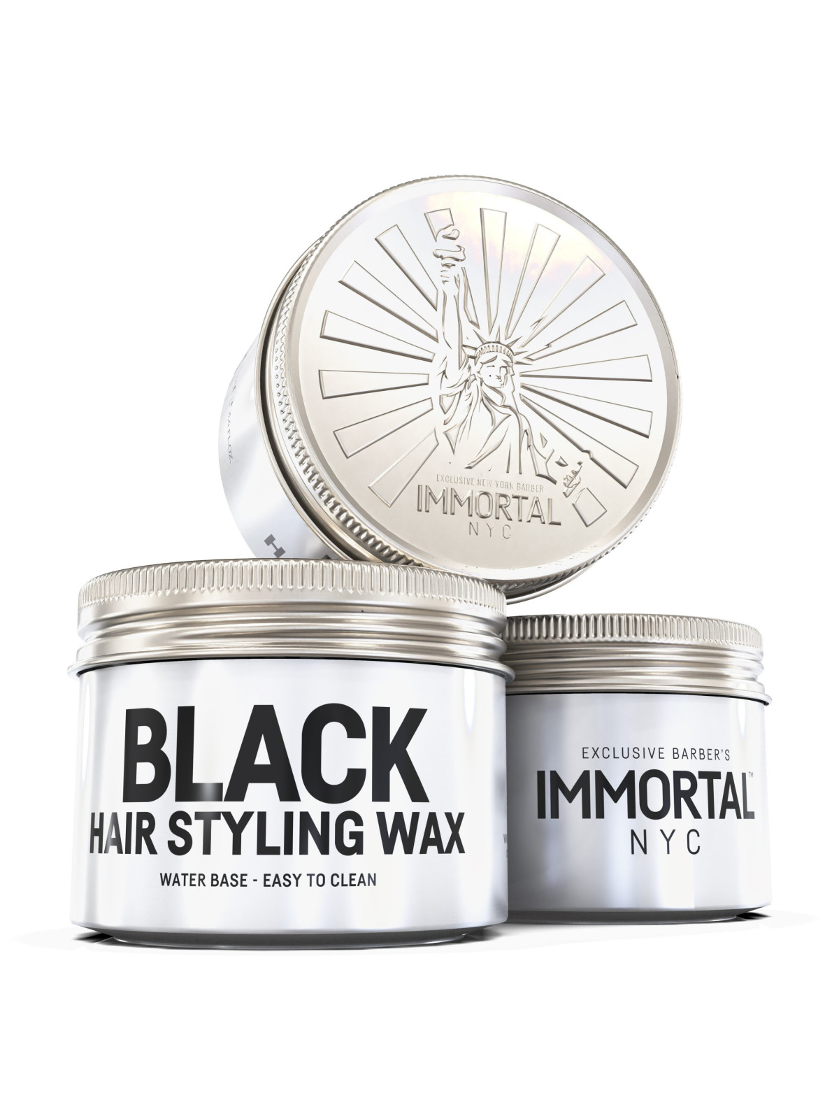 IMMORTAL NYC Black Hair Styling Wax – 100 ml
