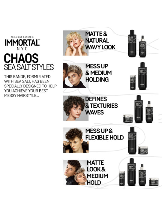 IMMORTAL NYC Chaos Sea Salt Detox Shampoo – 350 ml