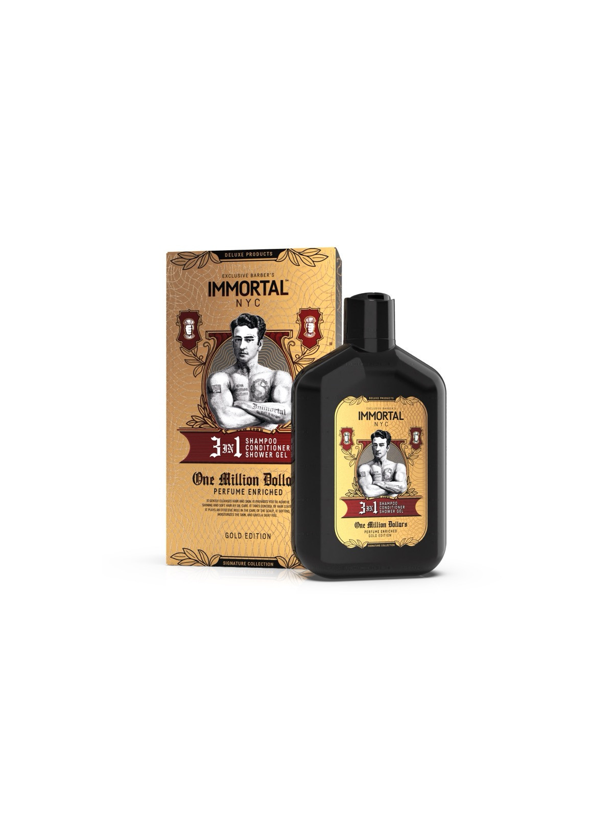Immortal NYC One Million Dollars 3-in-1 Shampoo – 500 ml (mit Box)