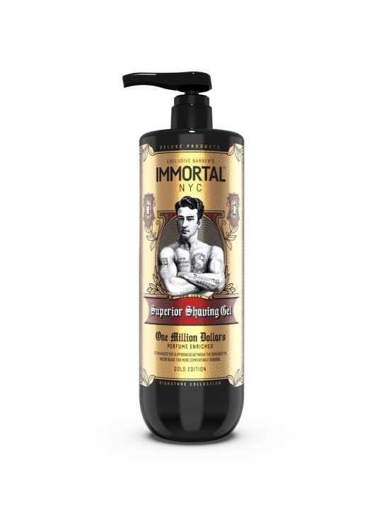 One Million Dollars Superior Shaving Gel – 1000 ml Immortal NYC