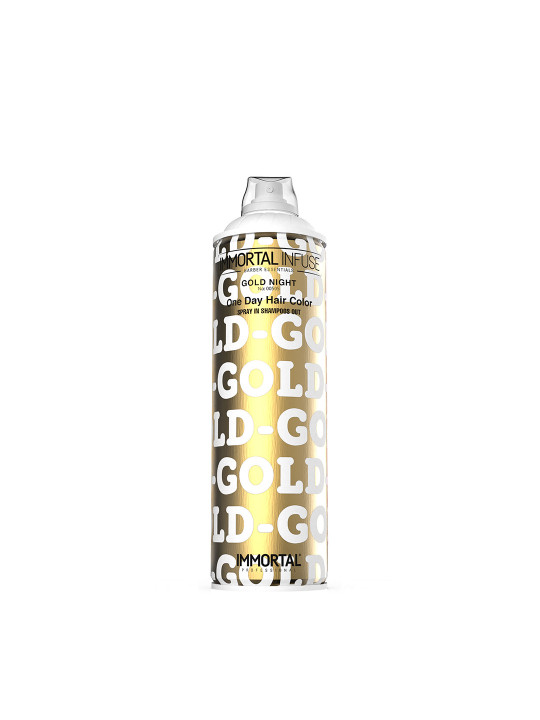 One Day Hair Color Spray – Gold, Silver, Pink, Green, Light Blue (200 ml) Immortal Infuse