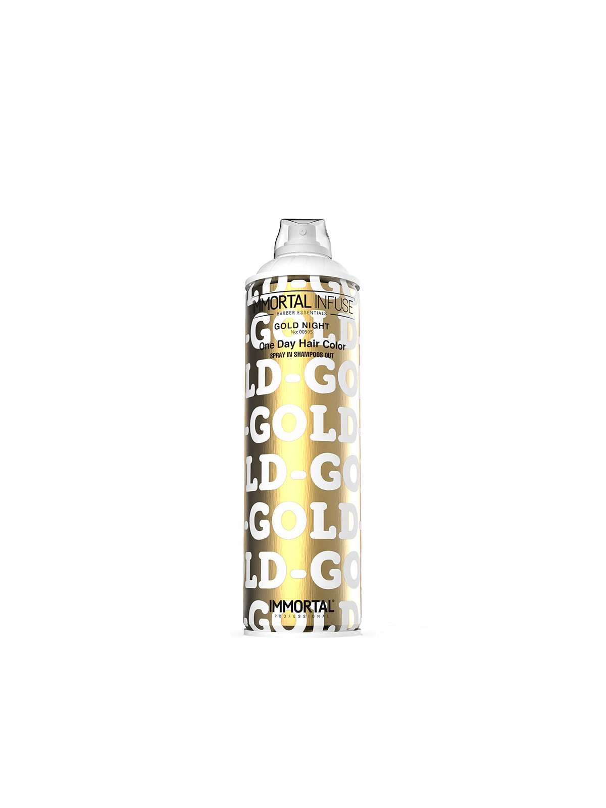 One Day Hair Color Spray – Gold, Silver, Pink, Green, Light Blue (200 ml) Immortal Infuse