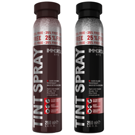Tint Spray – Temporäres Haar-Retouching (Dunkelbraun & Schwarz, 250 ml)