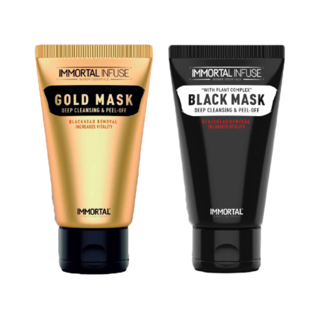 Peel-Off Gesichtsmaske – Gold & Schwarz (150 ml) Immortal Infuse