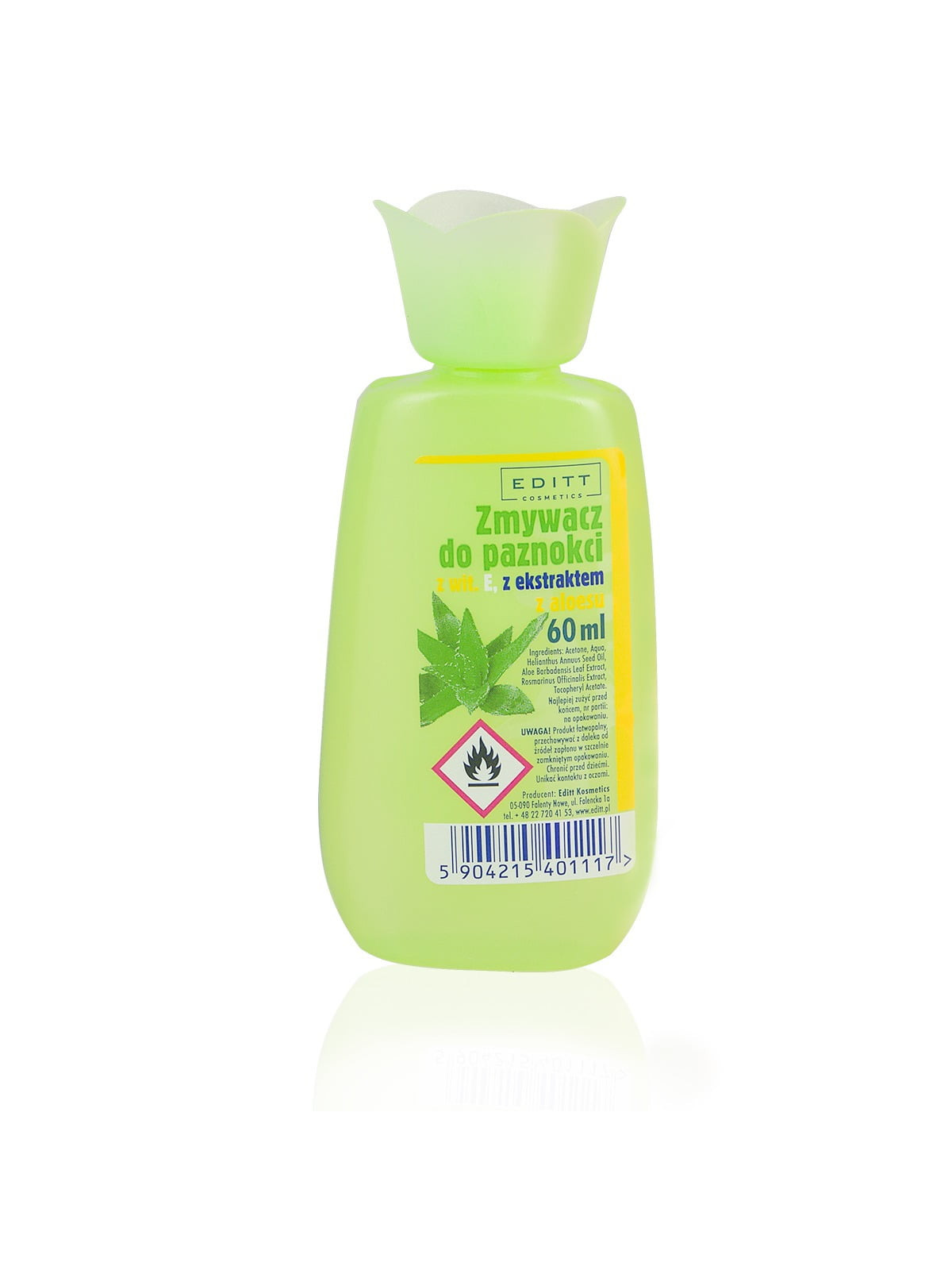 Acetonfreier Nagellackentferner "BLÜTE", 5 × 60 ml