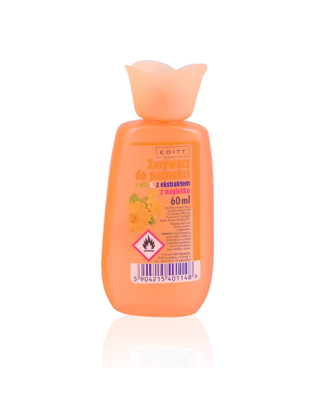 Acetonfreier Nagellackentferner "BLÜTE", 5 × 60 ml