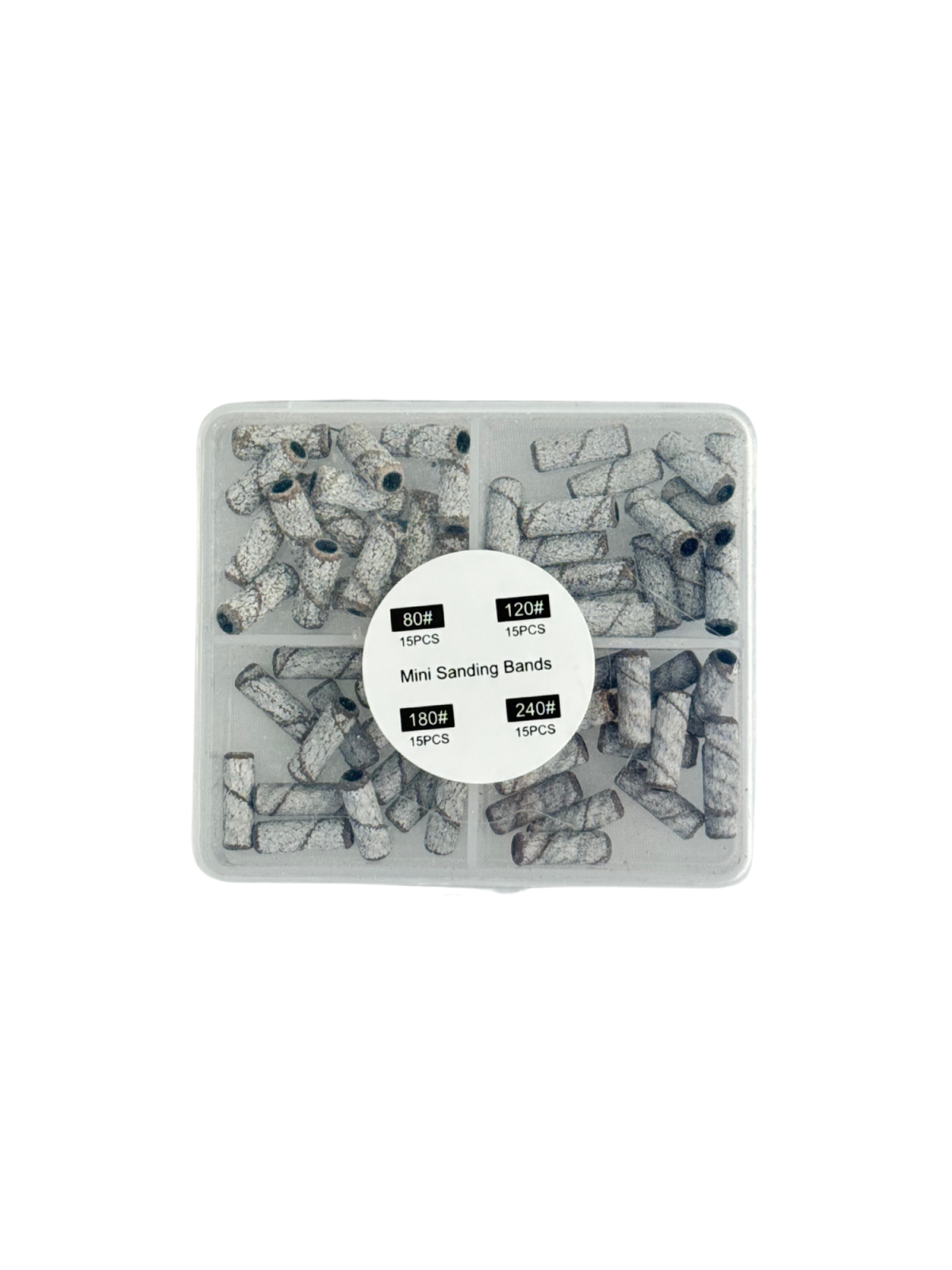 Kotúčiky mini do brúsky pieskové - 60pcs