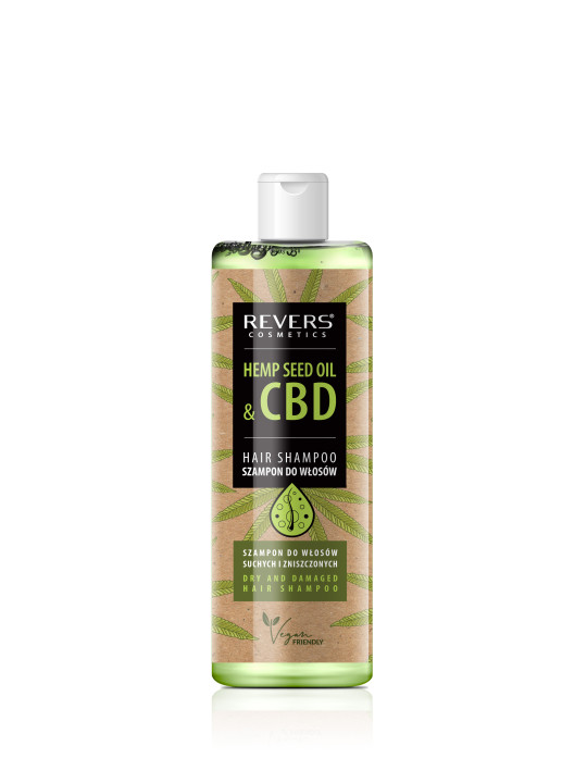Haar-Shampoo 400 ml Feuchtigkeitsspendend und stärkend  Hemp Seed Oil CBD