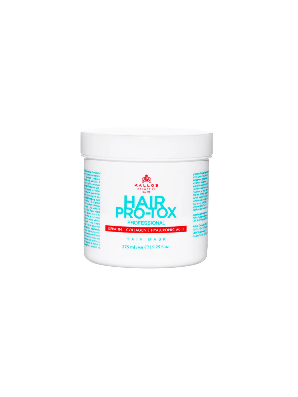 KALLOS Hair Pro-Tox Haarmaske