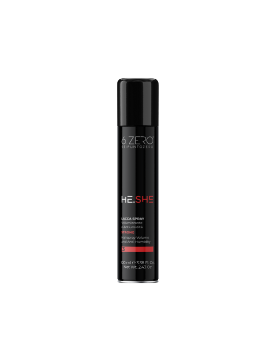 6.ZERO HE.SHE – VOLUMEN-HAARSPRAY MIT STARKEM HALT UND FEUCHTIGKEITSSCHUTZ