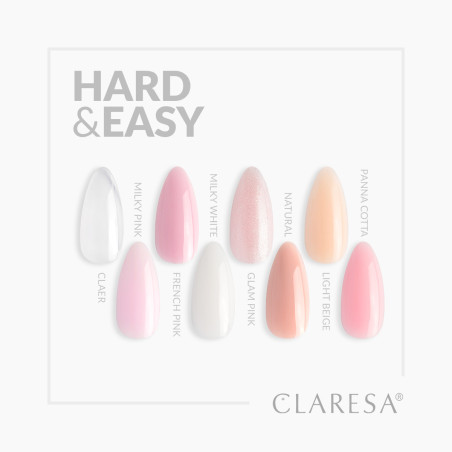 CLARESA HARD & EASY Builder Gel UV/LED – 45 g