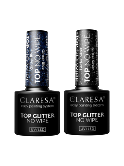 CLARESA TOP GLITTER BLUE / TOP GLITTER SILVER
