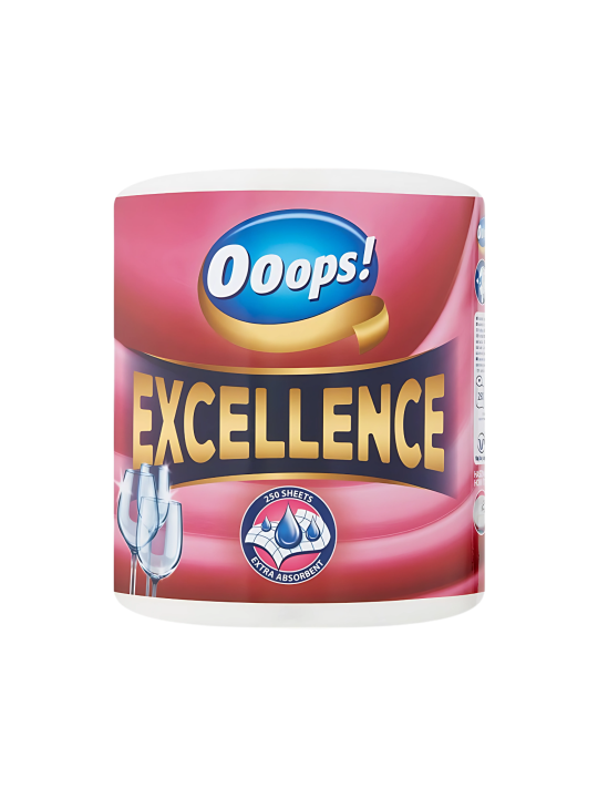 Ooops! Excellence (250 Blatt) – Haushaltspapier (3-lagig)