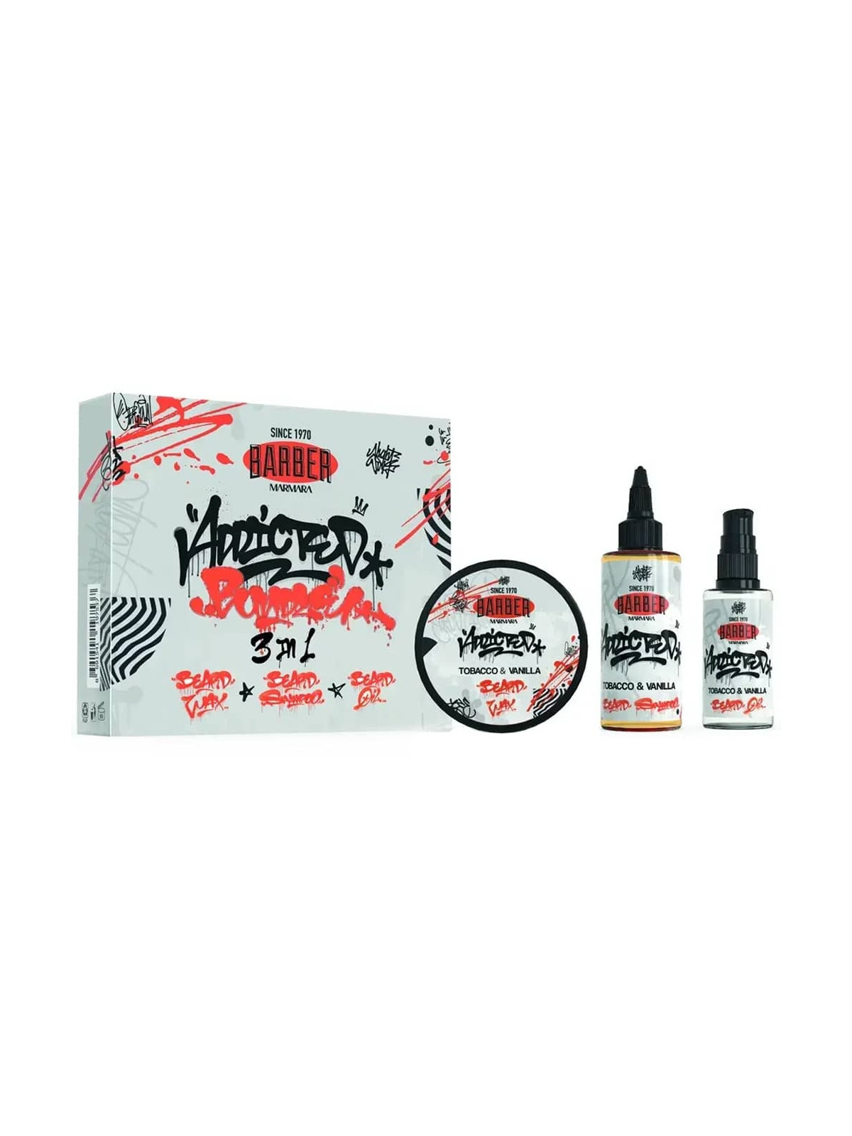 MARMARA BARBER – Tobacco & Vanilla Bartpflege-Set 3in1