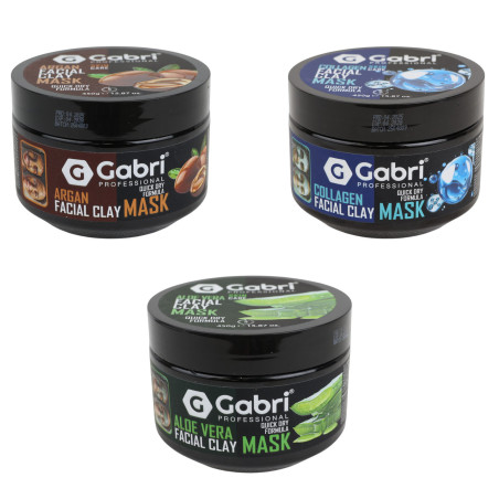 Gabri – Gesichts-Tonerde-Maske 450 g Argan, Kollagen, Aloe Vera