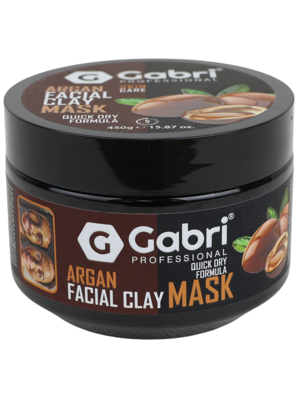 Gabri – Gesichts-Tonerde-Maske 450 g Argan, Kollagen, Aloe Vera