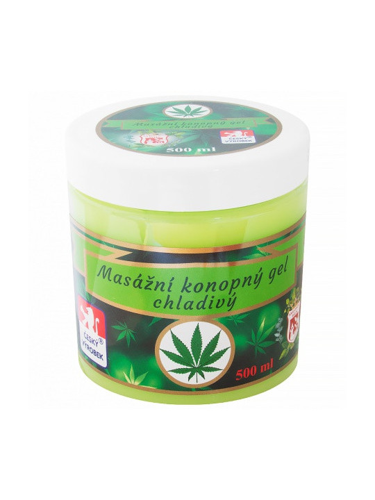 Konopný gél cannabis - 500ml - chladivý