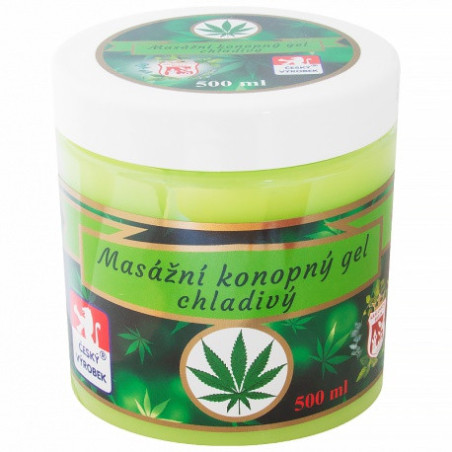 Konopný gél cannabis - 500ml - chladivý
