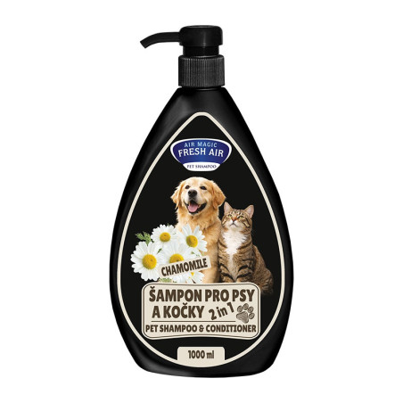 2-in-1 Shampoo und Spülung mit Grüntee-Duft, für Hunde und Katzen, 1000 ml