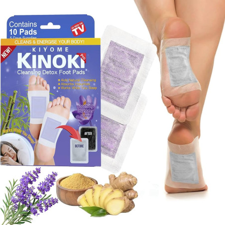 Kinoki Detox-Pflaster, 10 Stück – lavender