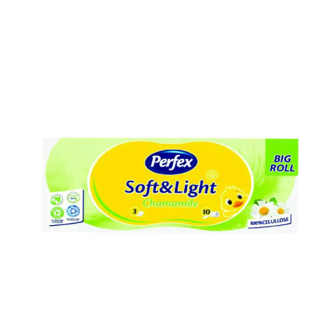 Toilettenpapier Perfex, 3-lagig, 10 Rollen, 14,4 Meter