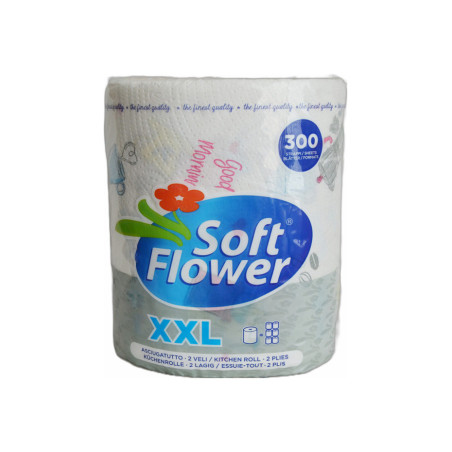 2-lagige Küchentücher Soft Flower XXL Jumbo, 300 Stück