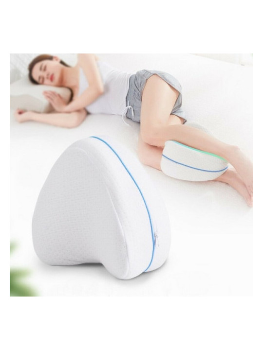 Orthopädisches Beinkissen für Knie und Beine mit Memory-Effekt | 25,5 × 22,5 × 13 cm