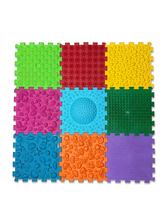 Massage-Matte Ortek Mix Puzzle | 9 Teile | verschiedene Strukturen