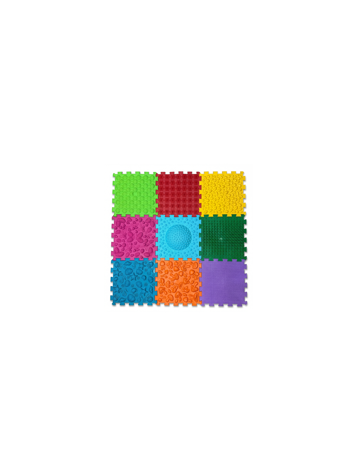 Massage-Matte Ortek Mix Puzzle | 9 Teile | verschiedene Strukturen
