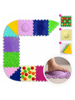 Massage-Matte Ortek Multi Mix | 6 Teile + 6 Sektoren