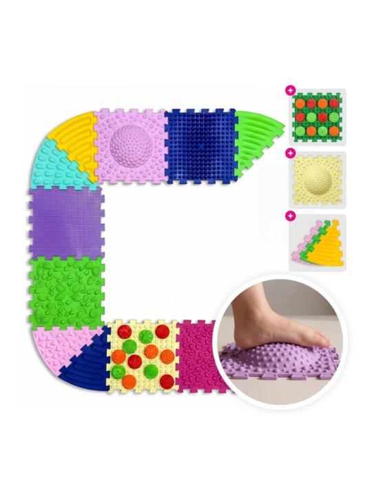 Massage-Matte Ortek Multi Mix | 6 Teile + 6 Sektoren